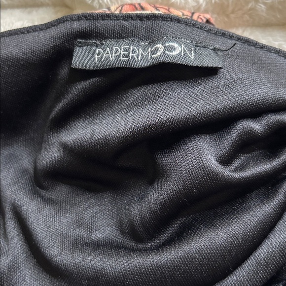 Papermoon Black Garment with Intricate Print - Picture 2 of 2